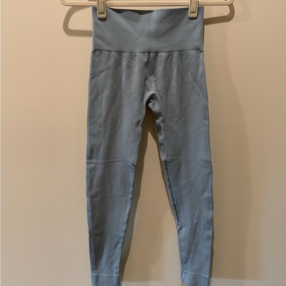 SET Active Sculptflex Power High-Rise Leggings in Light Blue